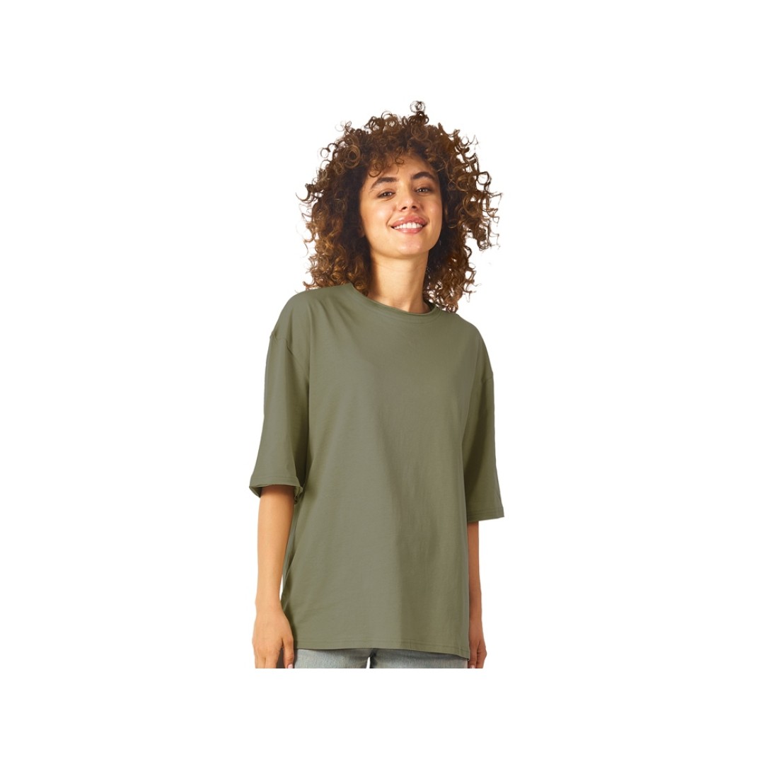 Футболка оверсайз «Liyon» унисекс, хаки