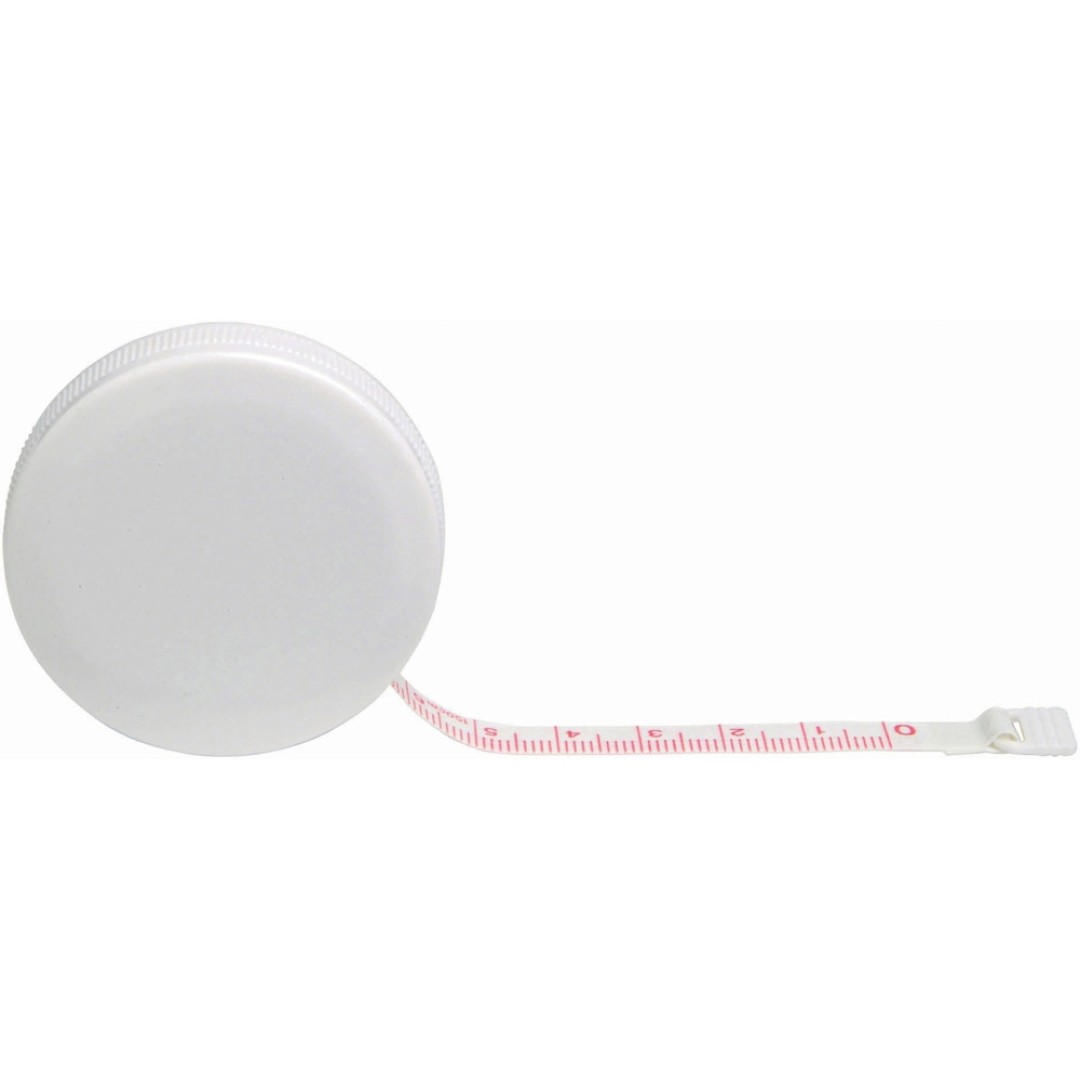 Рулетка "Button", 1,5 м, белый