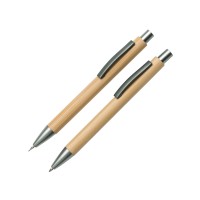 Набор ручка и механический карандаш "Tender bamboo", натуральный