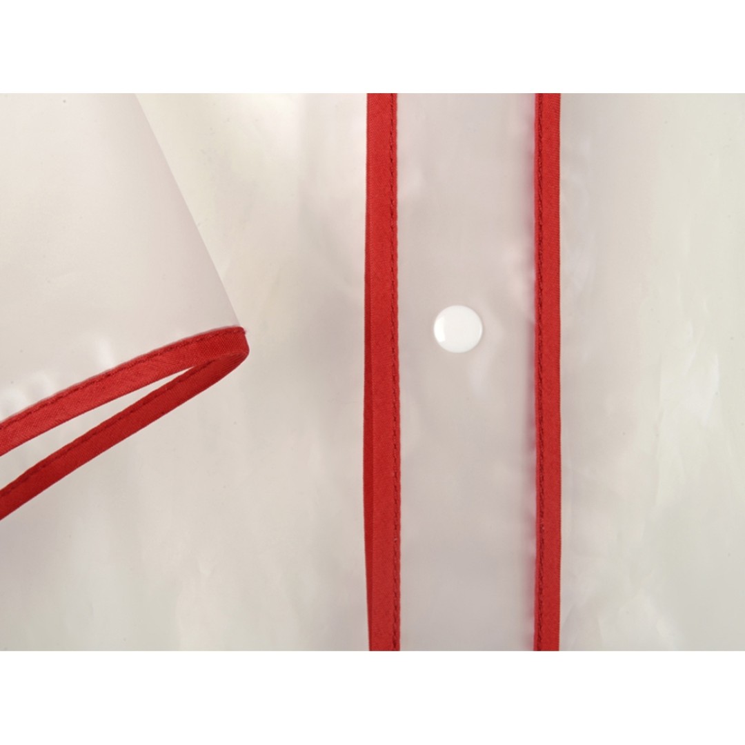 Дождевик "Providence", прозрачный/красный с чехлом