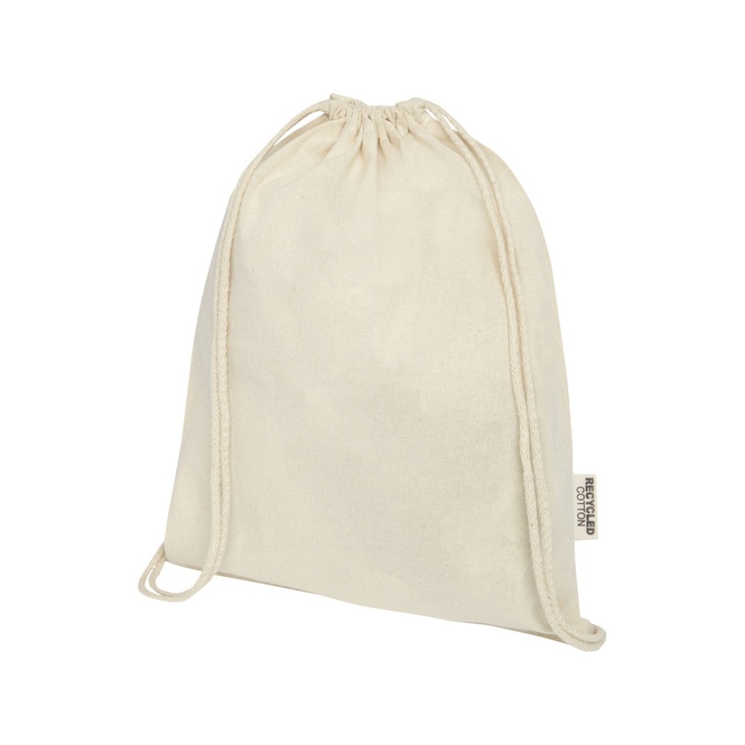 Oregon сумка-кисет из переработанного хлопка, сертифицированного согласно GRS, плотностью 140 г/м2 - Натуральный