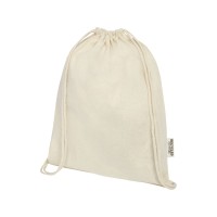 Oregon сумка-кисет из переработанного хлопка, сертифицированного согласно GRS, плотностью 140 г/м2 - Натуральный