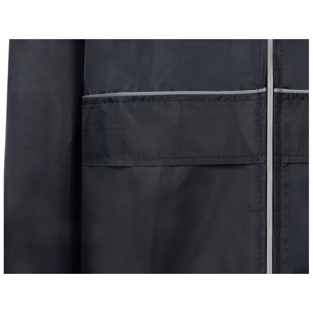 Дождевик "Sunshine" со светоотражающими кантами, темно-синий, размер  XS/S