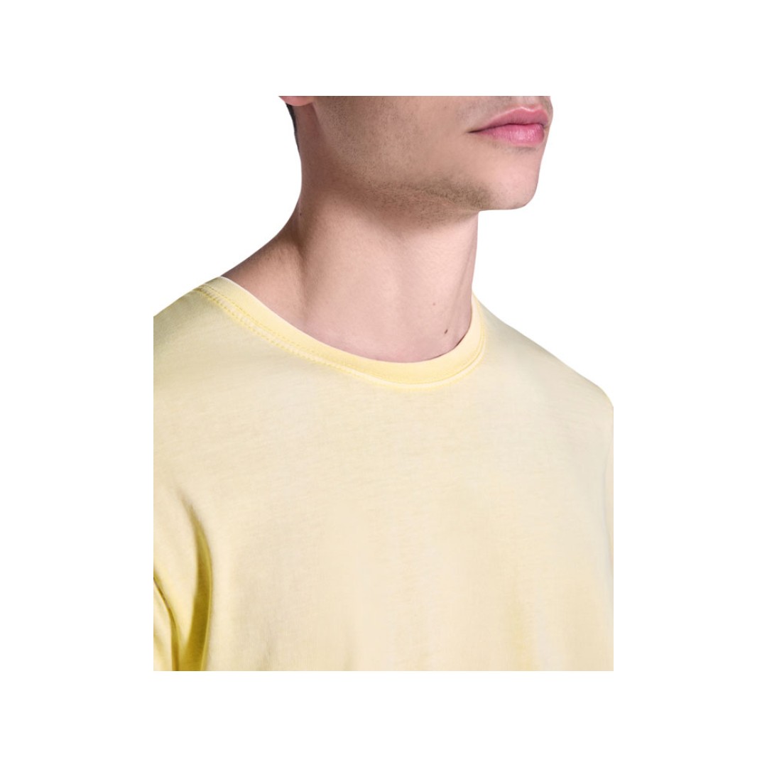 Футболка «Corgi» мужская, солнечно-желтый выстиранный WASHED