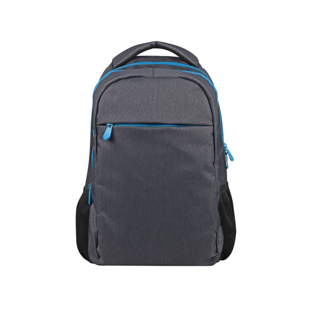 Рюкзак «Metropolitan», серый с голубой молнией