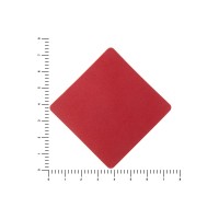 ПАТЧ РОМБ nubuk (красный) 7,6 х 7,6 см
