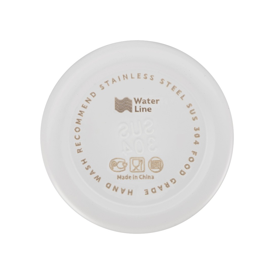 Стальная бутылка "Rely", 650 мл, белый матовый