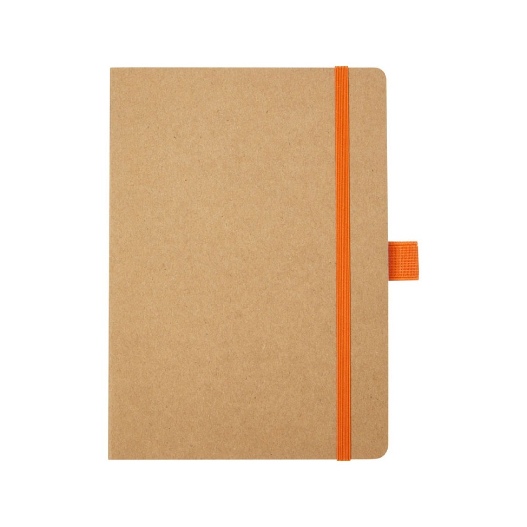 Блокнот Berk формата из переработанной бумаги, оранжевый