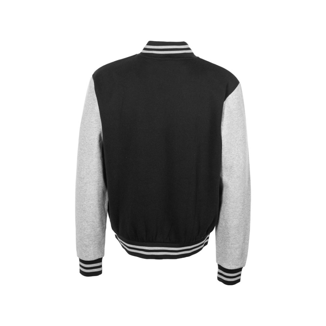Бомбер «Oxford», черный/серый меланж, унисекс