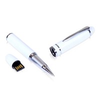 USB-флешка на 32 Гб в виде ручки с мини чипом, белый