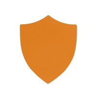 ПАТЧ ЩИТ soft-touch (оранжевый ) 6,6 х 5,5 см