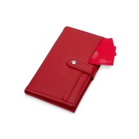 Блокнот-кошелек с сменным блоком А6 "Wall Street", 64 листа, красный