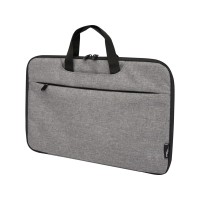 Эко- чехол для ноутбука «Libra» 2 в 1 из переработанного пластика, серый яркий