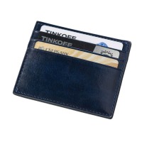 Картхолдер для 6 пластиковых карт с RFID-защитой "Fabrizio", синий