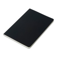 Блокнот "Wispy 2.0", гибкая обложка A5, 64 листа в линейку, черный