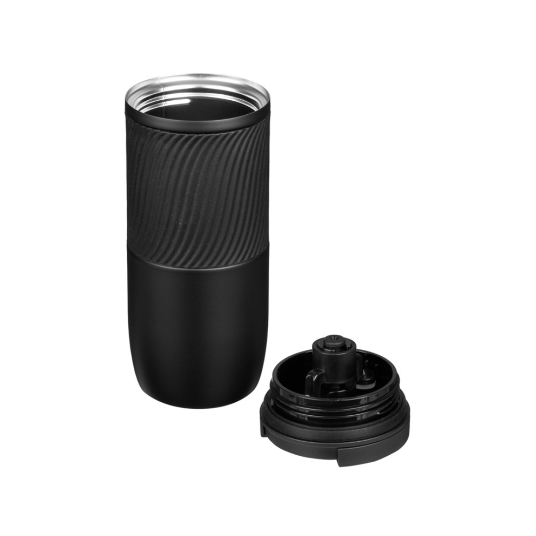 Герметичная вакуумная термокружка "Pillar",550 мл, черный
