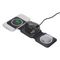 Беспроводное зарядное устройство 3-в-1 «Road», 15 Вт, черный