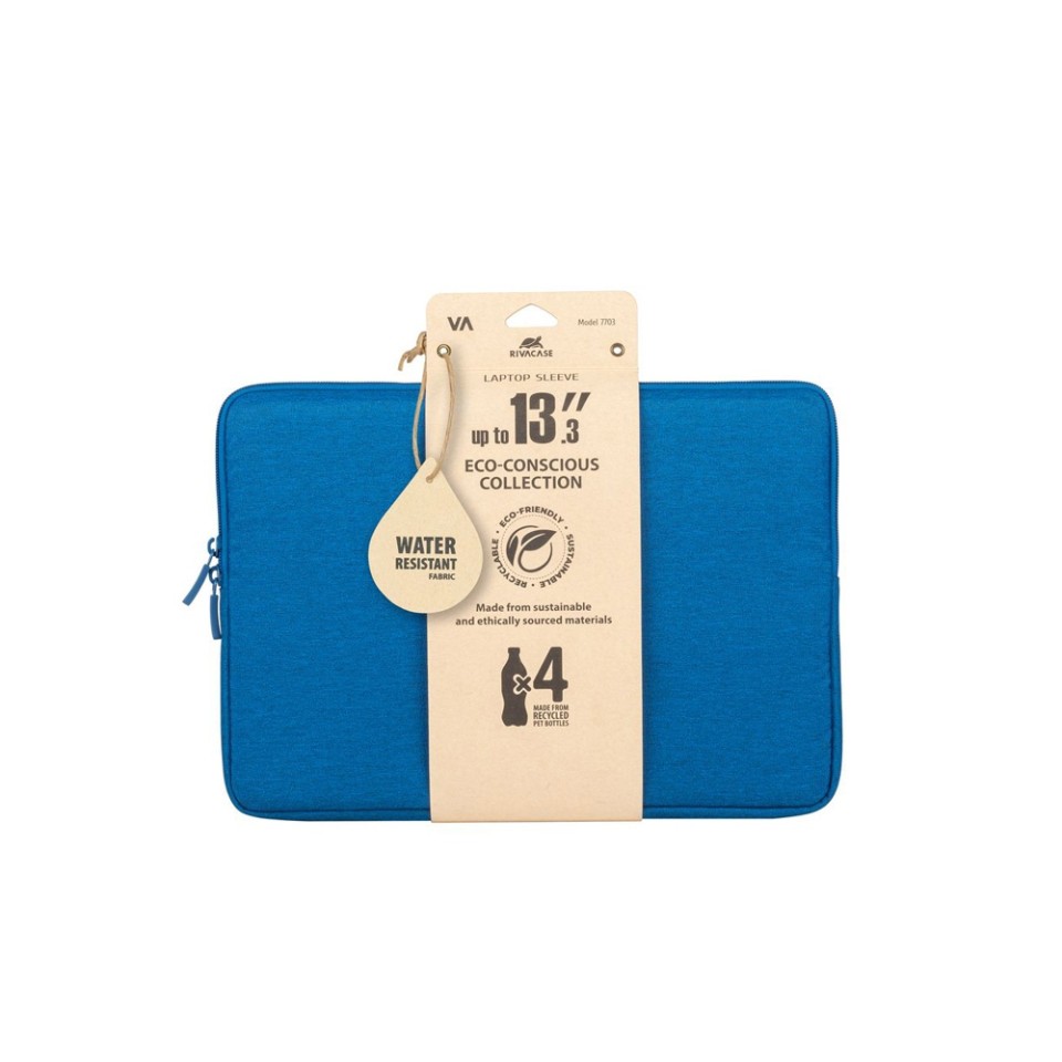 RIVACASE 7703 azure blue ECO чехол для ноутбука 13.3-14" / 12