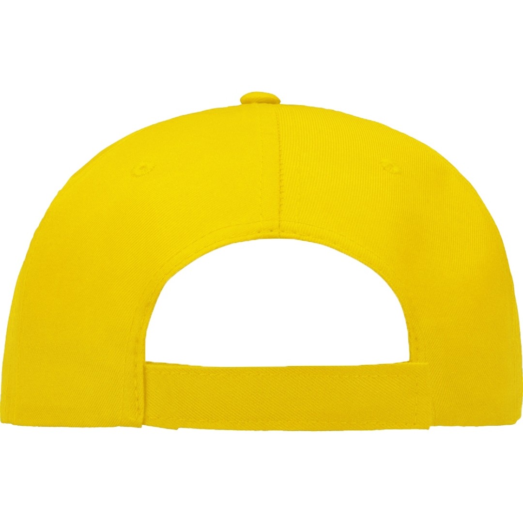 Бейсболка "Poly" 5-ти панельная 120 гр, желтый