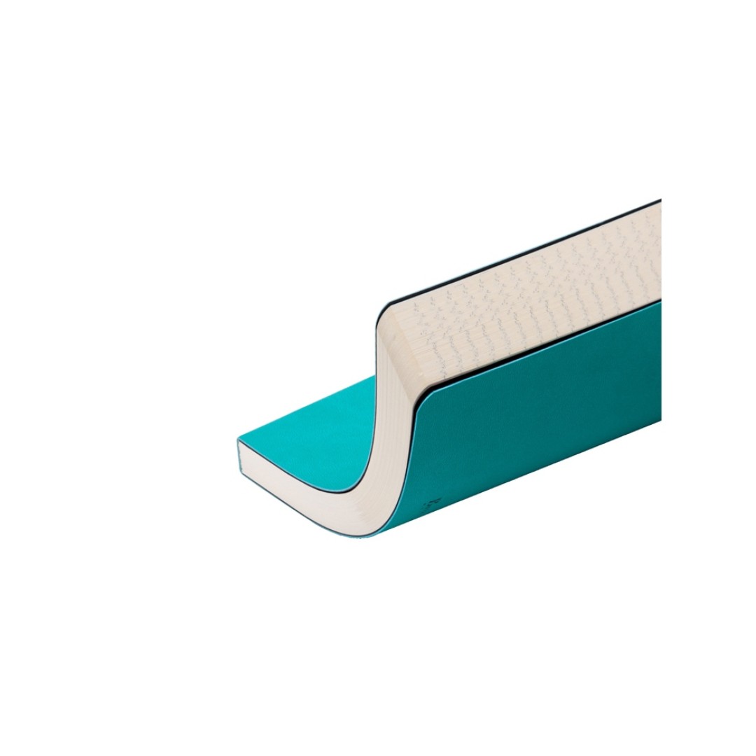 Ежедневник А5 недатированный «Megapolis Velvet Flex», морская волна