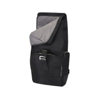 Рюкзак Rhine 15” GRS со сворачивающимся верхом на 18 л из материала, переработанного по стандарту GRS, сплошной черный