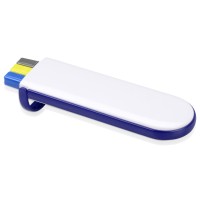 Набор "Квартет": ручка шариковая, карандаш и маркер, белый/синий