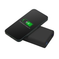 Внешний беспроводной аккумулятор 2-в-1 с функцией зарядки Apple Watch, QC/PD «AtomIQ», 10000 мАч, черный