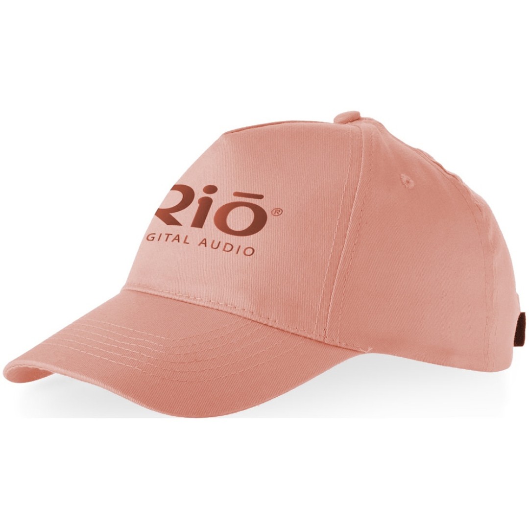 Бейсболка "Memphis" 5-ти панельная 165 гр, лососевый