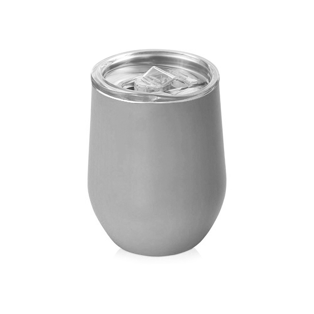 Вакуумная термокружка "Sense", непротекаемая крышка, крафтовая упаковка, серый