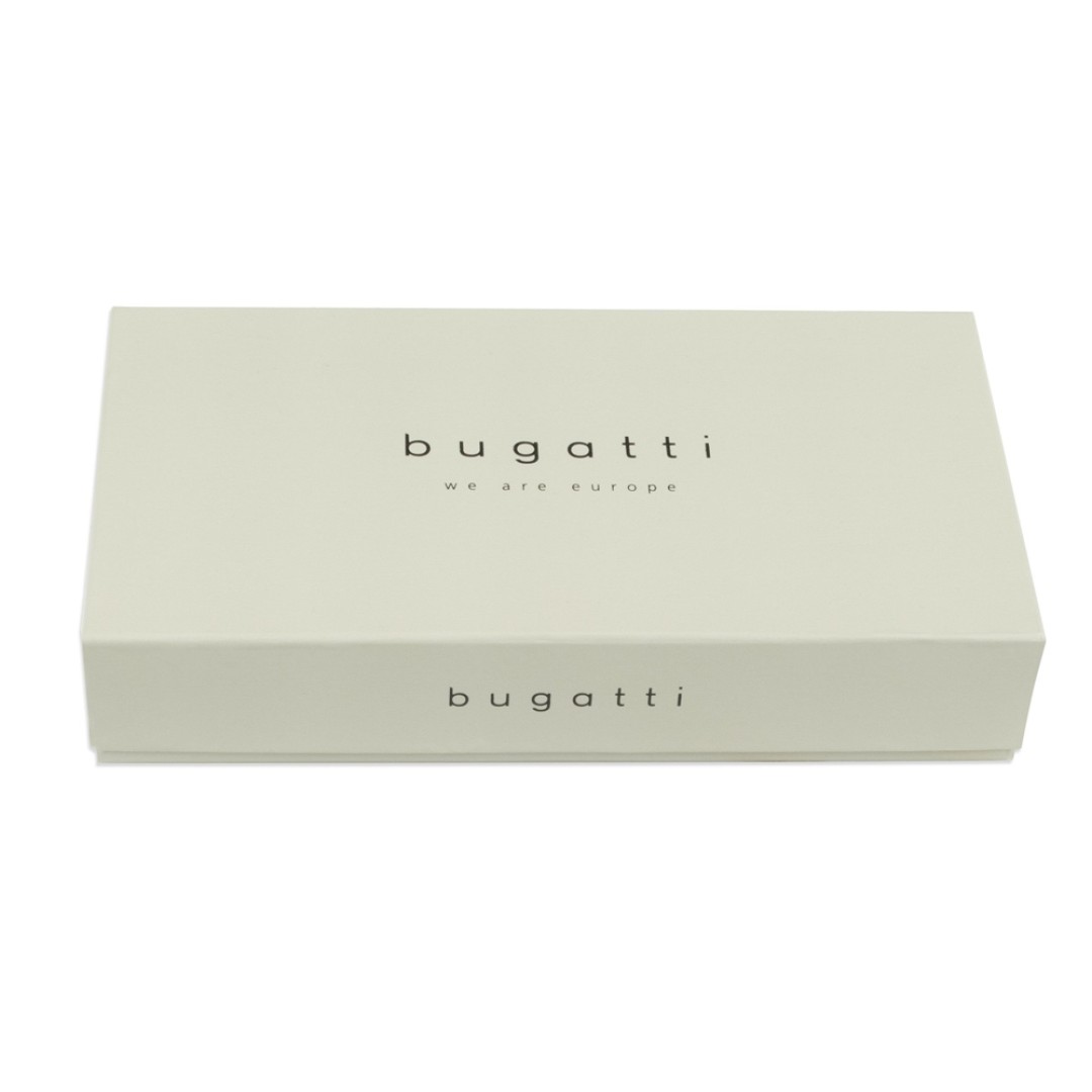 Кошелёк женский BUGATTI Sina, бежевый, воловья кожа/полиэстер, 13,7х3х9,5 см