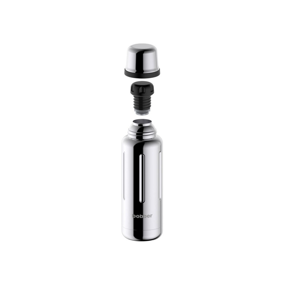 Термос для напитков, вакуумный, бытовой, тм "bobber". Объем 0.47 литра. Артикул Flask-470 Glossy