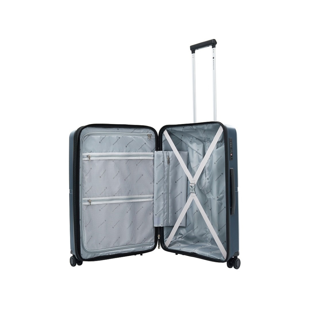 Чемодан 4-х колесный, Magellan, SANTIAGO, 76л, темно-синий