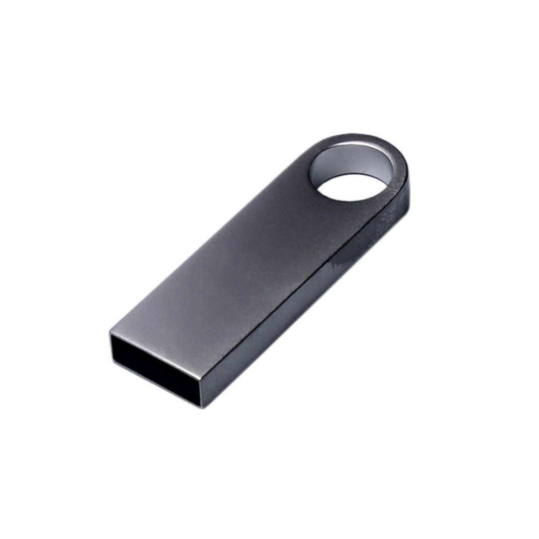 USB 2.0-флешка на 128 Гб с мини чипом и круглым отверстием, серебристый