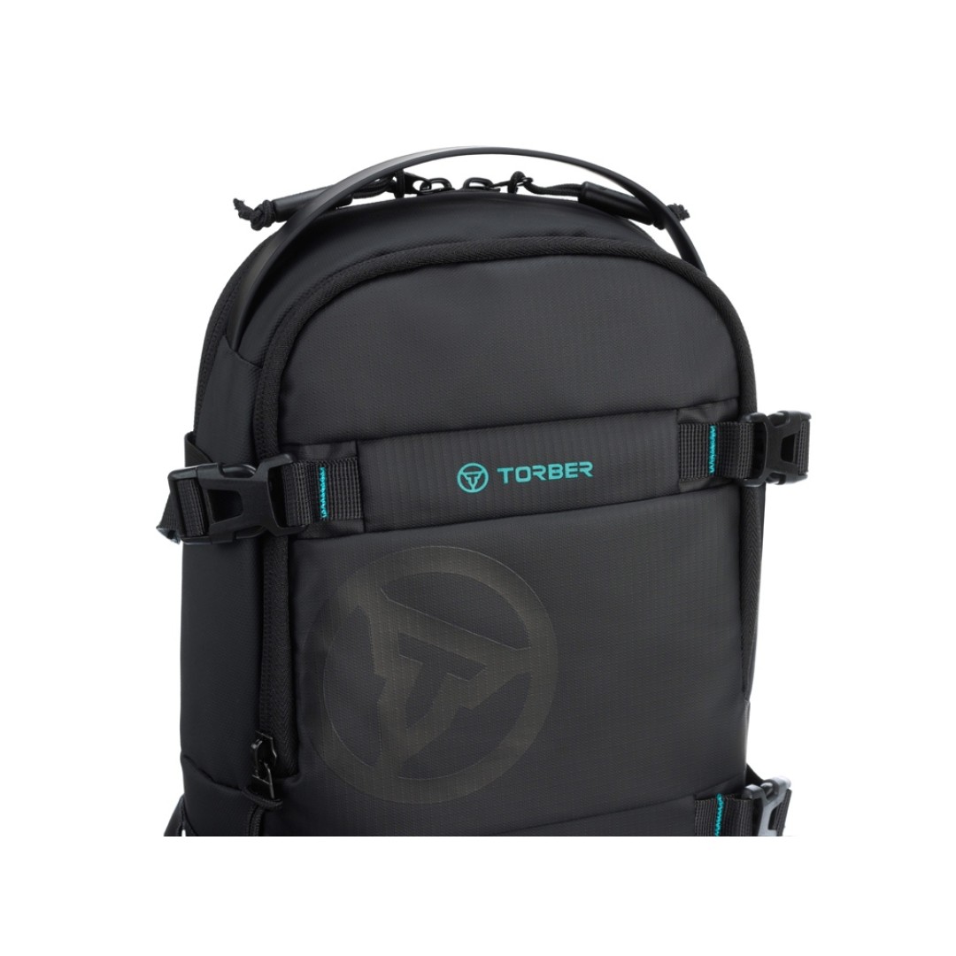 Рюкзак на одно плечо TORBER Xtreme, чёрный, 20 х 8 х 31 см, 5л