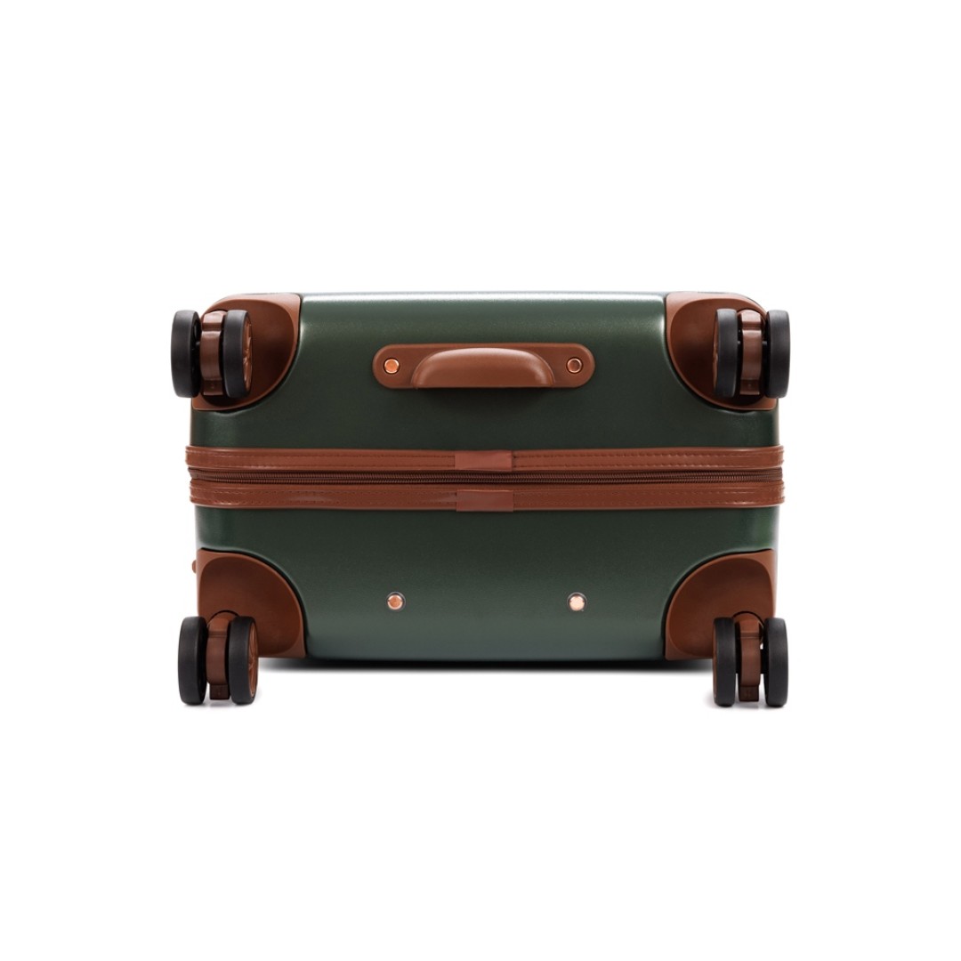 Чемодан BUGATTI Amelia, зеленый, поликарбонат / АБС-пластик, 42х24х67 см, 55 л