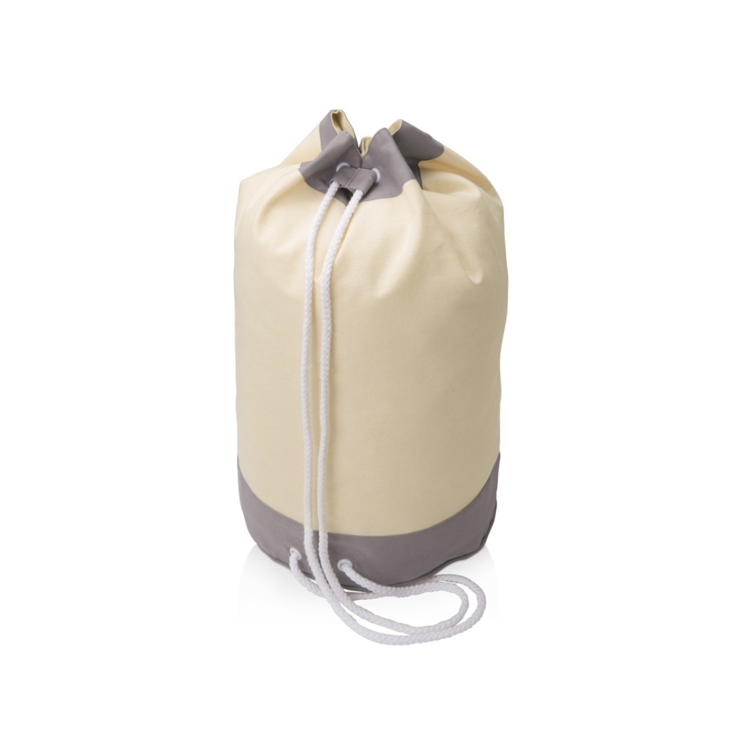 Рюкзак-мешок «Indiana» хлопковый, 180гр, натуральный/серый