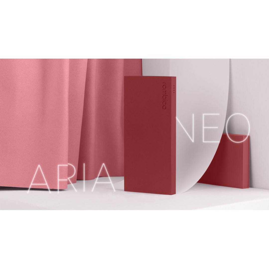 Внешний аккумулятор Rombica NEO ARIA Claret, 10000 мАч, Soft-touch, PD, QCharge, Type-C, бордовый (Р)