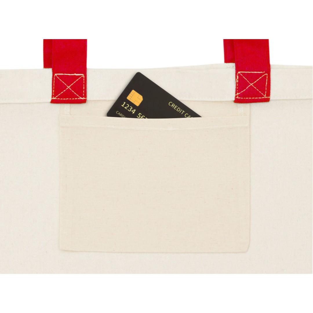 Сумка для шоппинга Cotton из переработанного хлопка 280 г, красный