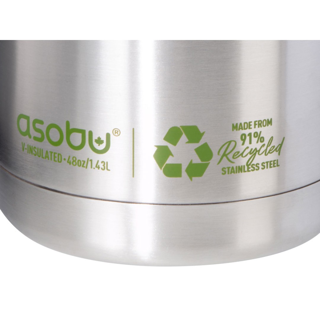 Вакуумный термос «Canyon Jug» из переработанной стали, серебристый, 1430 мл