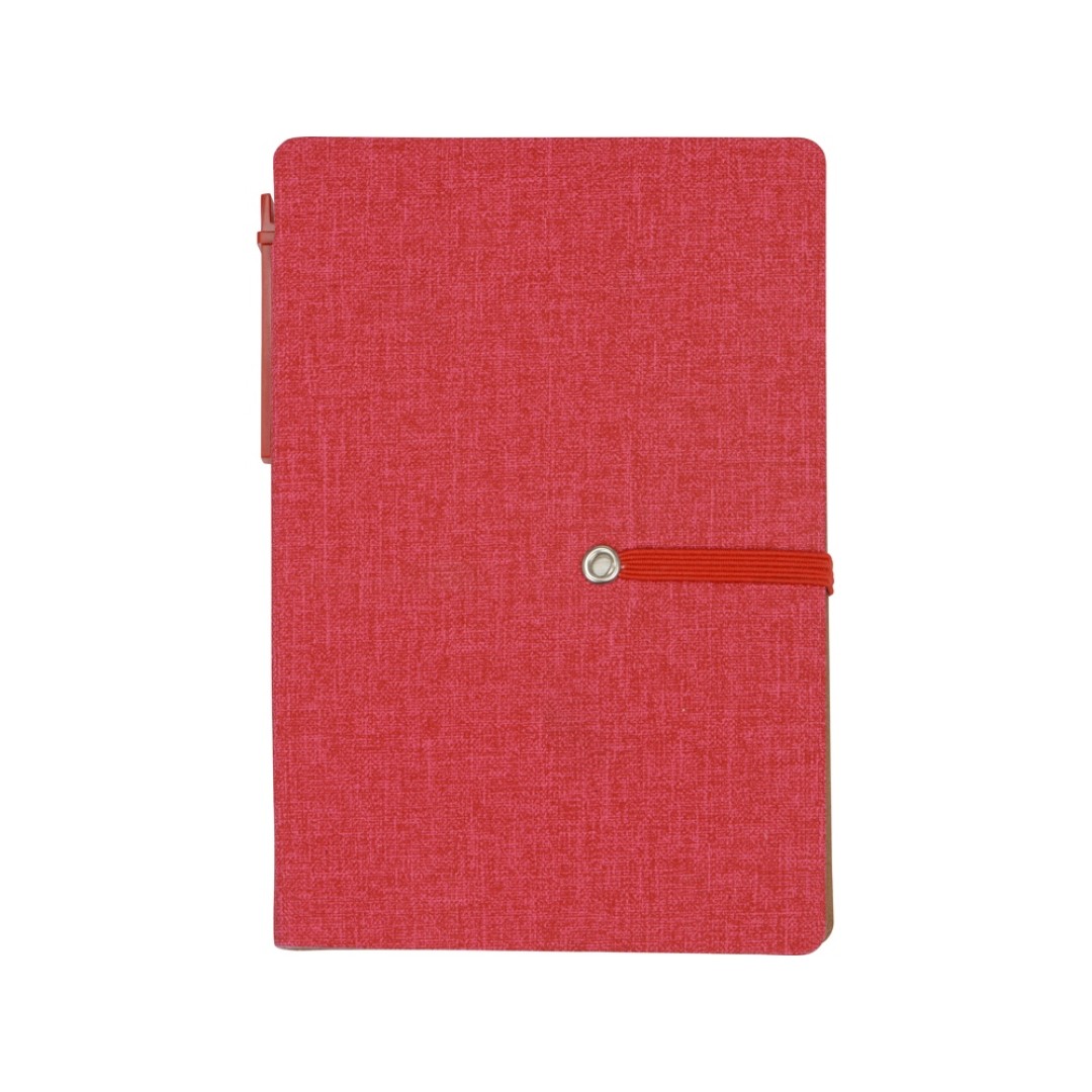 Блокнот А6 «Write and stick» с ручкой и набором стикеров, красный