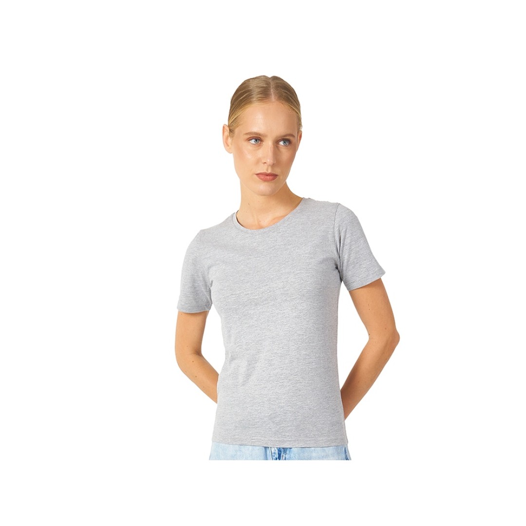 Футболка "Heavy Super Club" женская, серый меланж