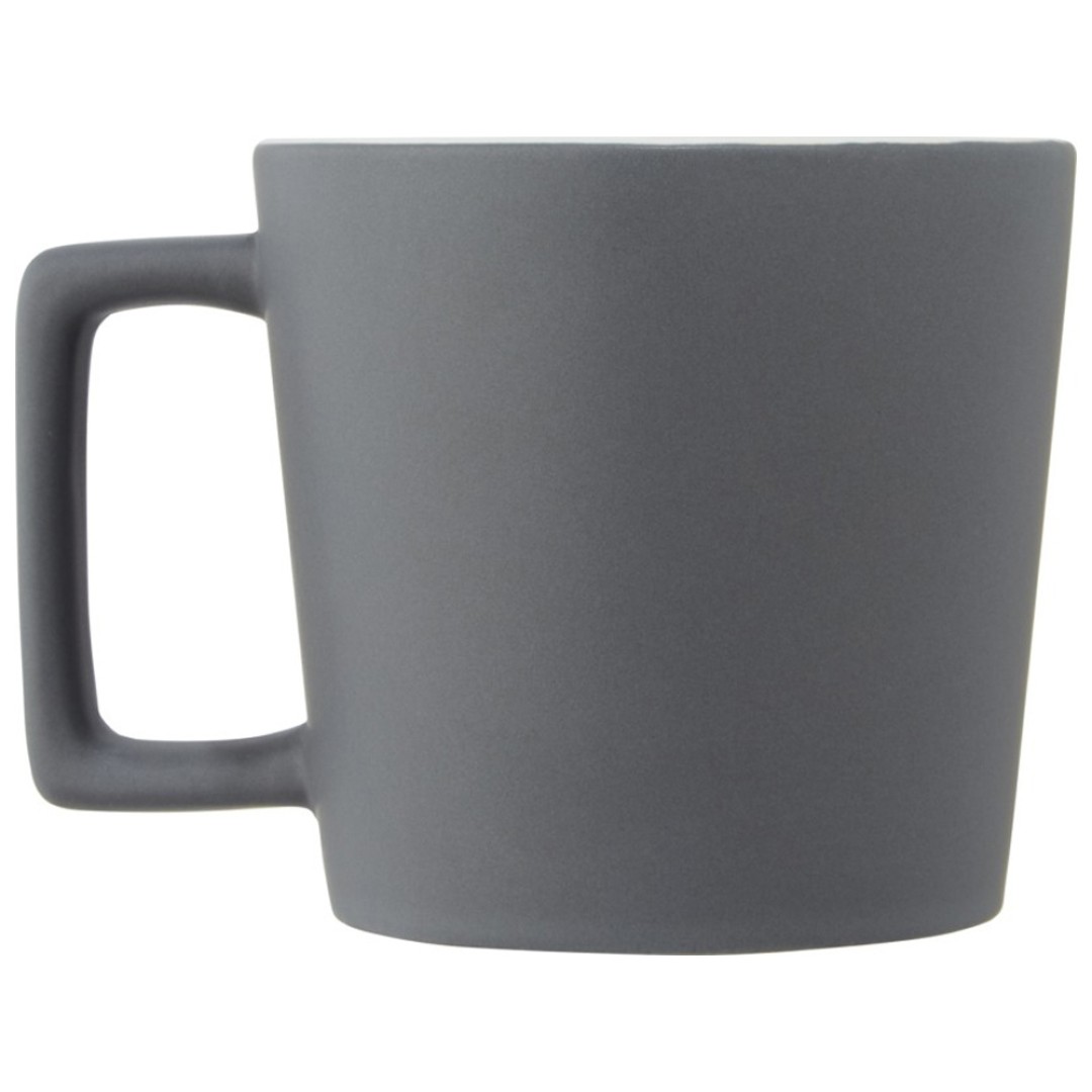 Cali Керамическая кружка объемом 370 мл с матовой отделкой - Белый / Matted Grey