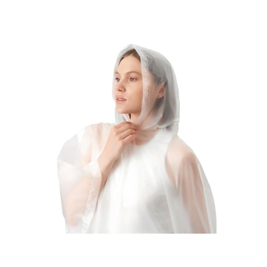 Пончо «Hawaii» c чехлом унисекс, белый