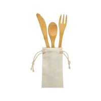 Набор столовых приборов Celuk из бамбука, натуральный