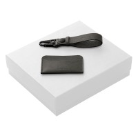 Подарочный набор Long River: картхолдер, ремешок для ключей, белая коробка