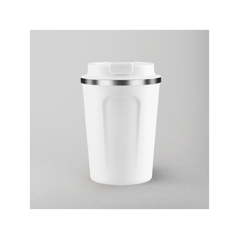 Термокружка CAFe COMPACT, 380 мл, белый