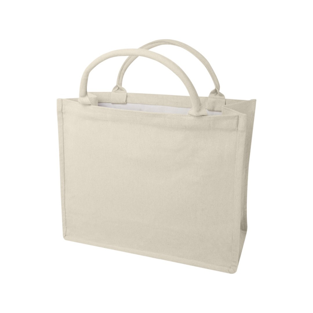 Page эко-сумка для книг из переработанного материала Aware™ плотностью 500 г/м2 - Бежевый