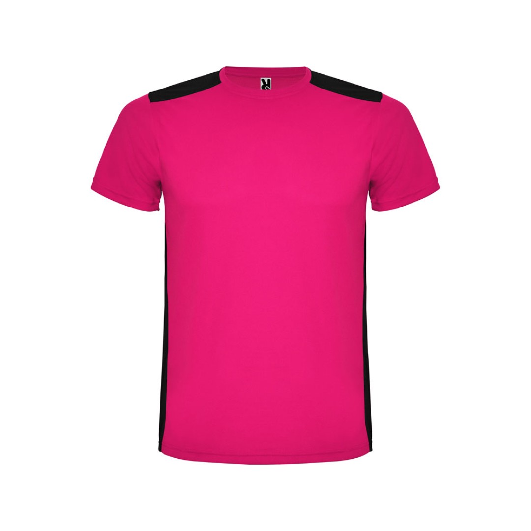 Спортивная футболка "Detroit" мужская, яркая фуксия/черный
