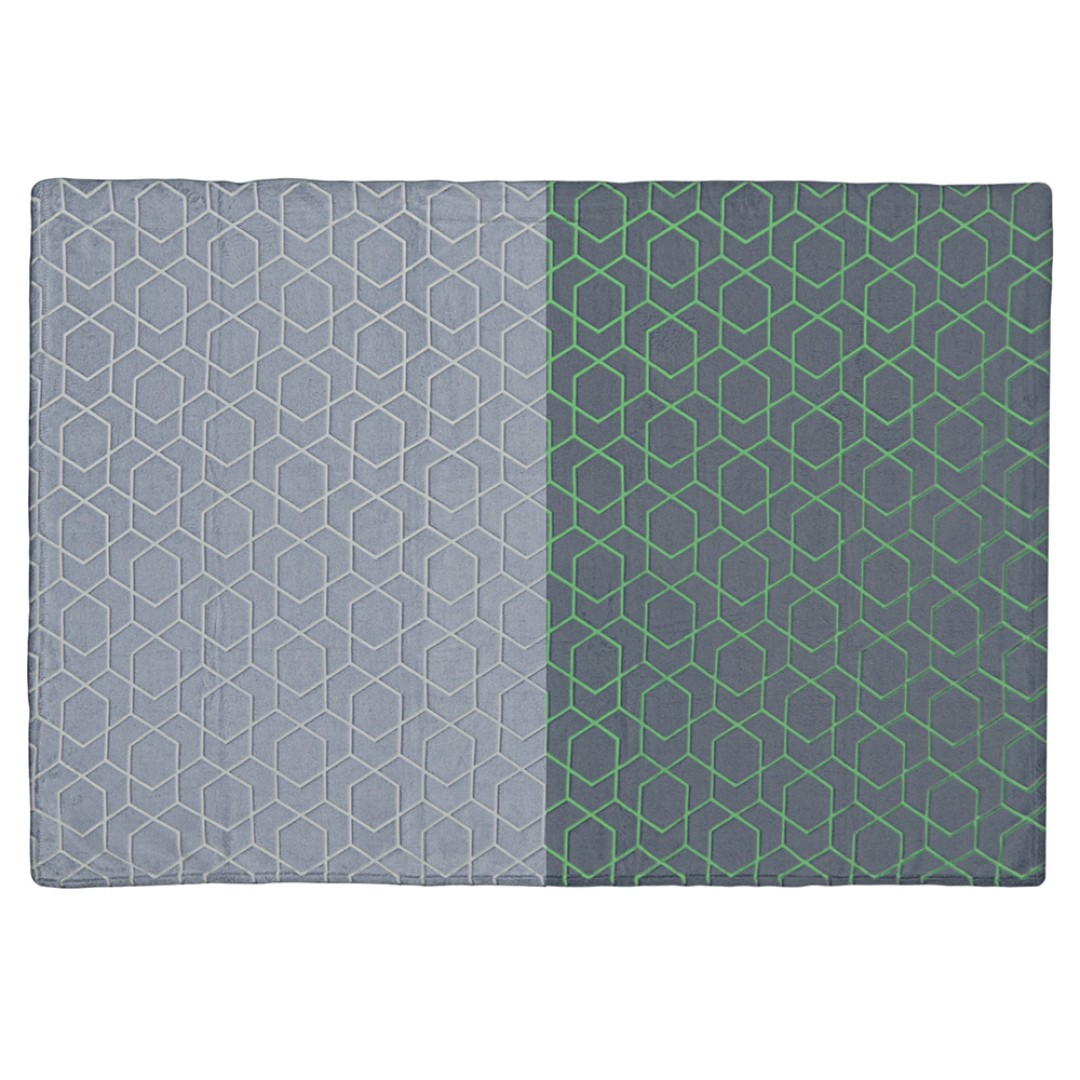 Светящийся в темноте плед Lattice черный