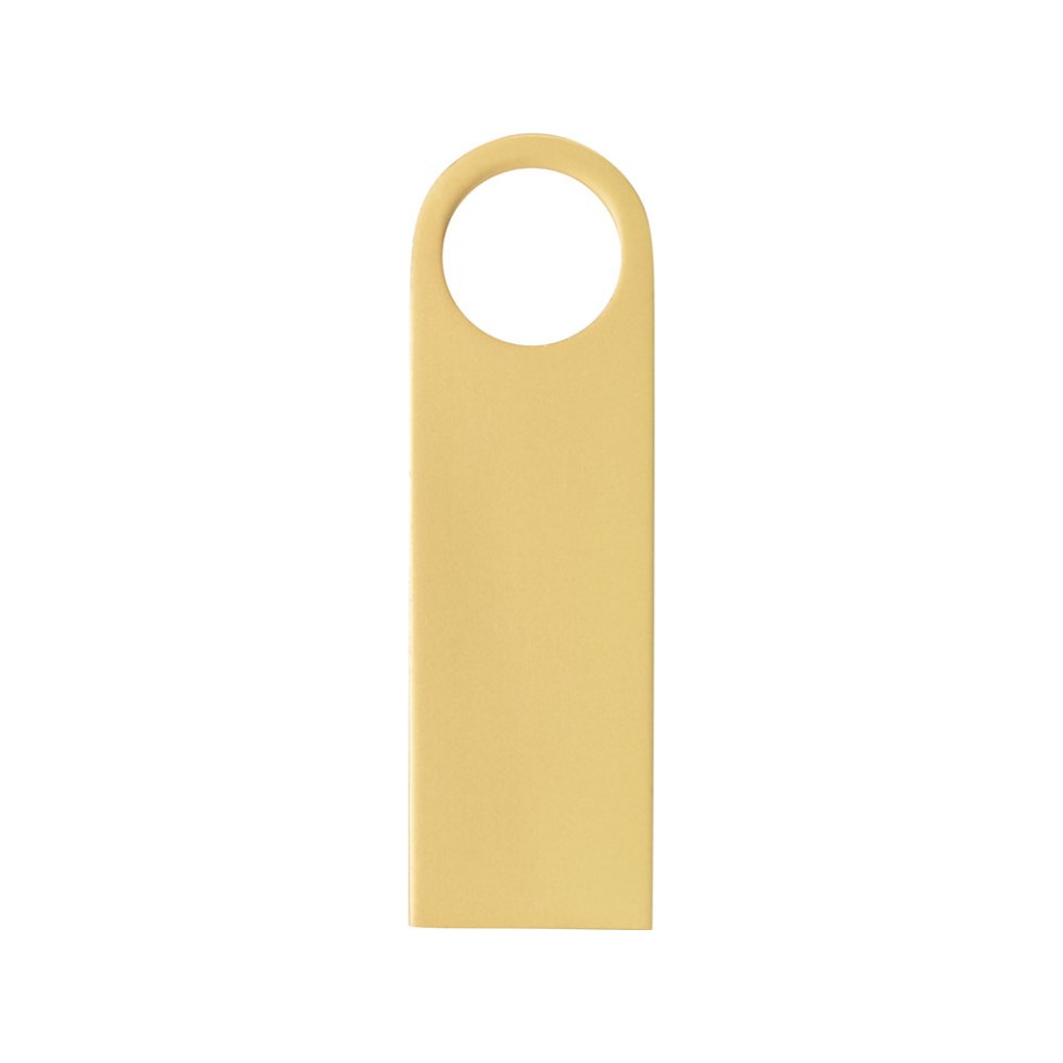 USB 2.0-флешка на 8 Гб с мини чипом и круглым отверстием, золотистыйй